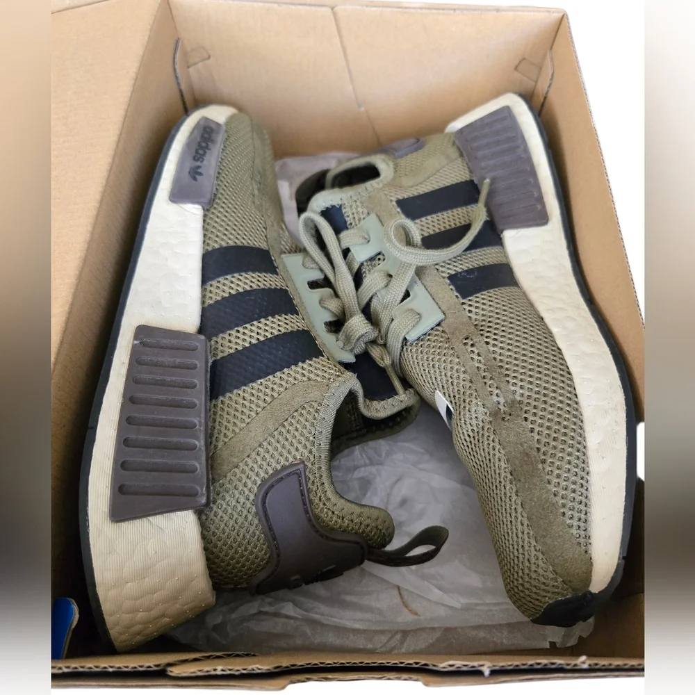 Adidas Mens Olive Green NMD Sneakers EUC - Picture 10 of 16